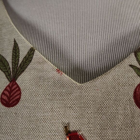 Vintage 90s Elephant Tapestry Print Midi Dress Size 8 Beaded Cotton India - Picture 16 of 16